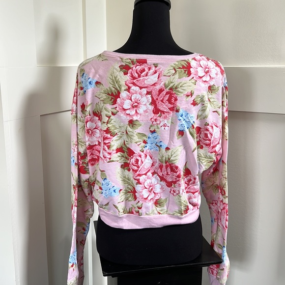 Disney floral cropped Micky sweatshirt - Picture 3 of 4